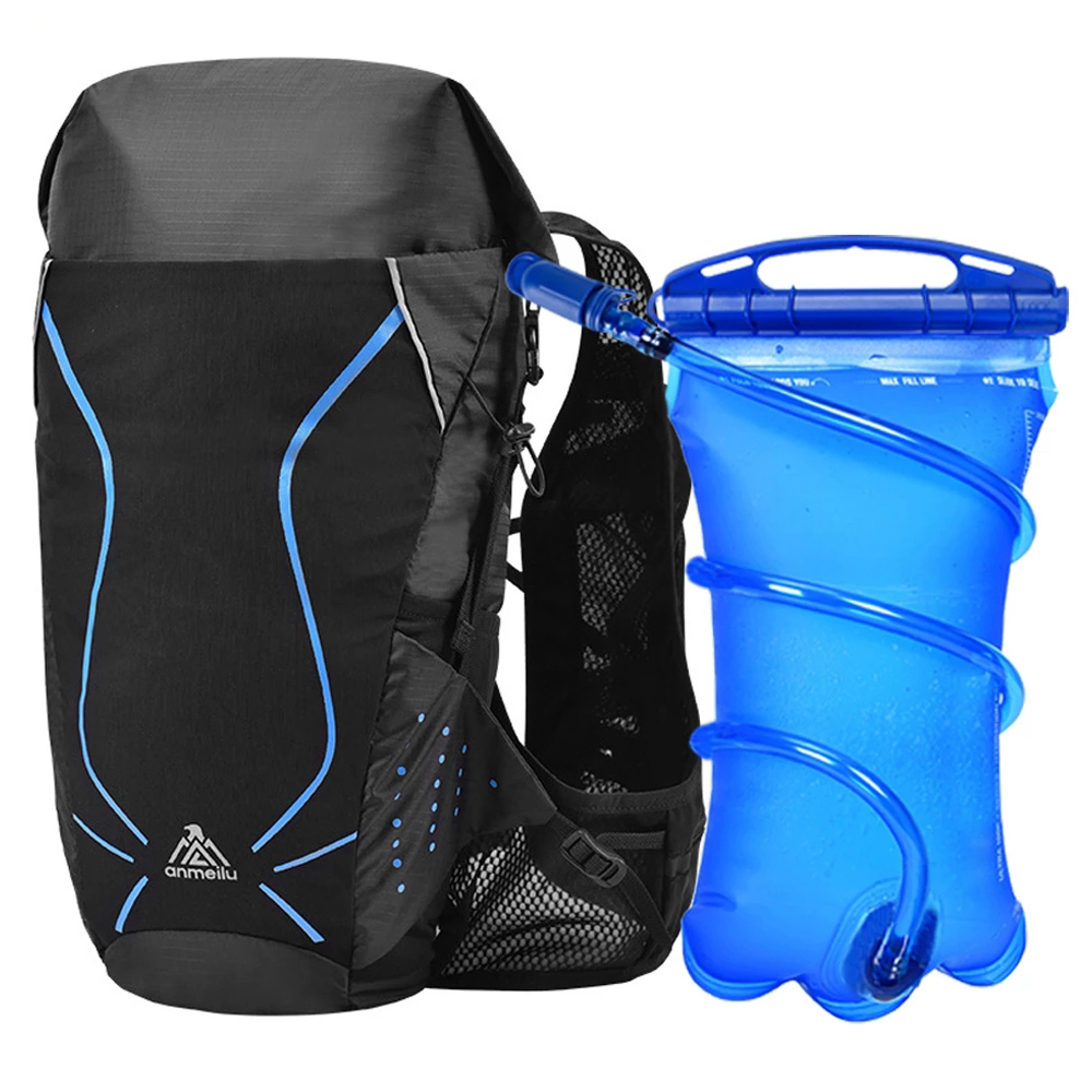 Sac à dos de course sur sentier 18L sacs de Sport en plein air sac à dos d'hydratation léger 3L vessie d'eau randonnée Camping Marathon