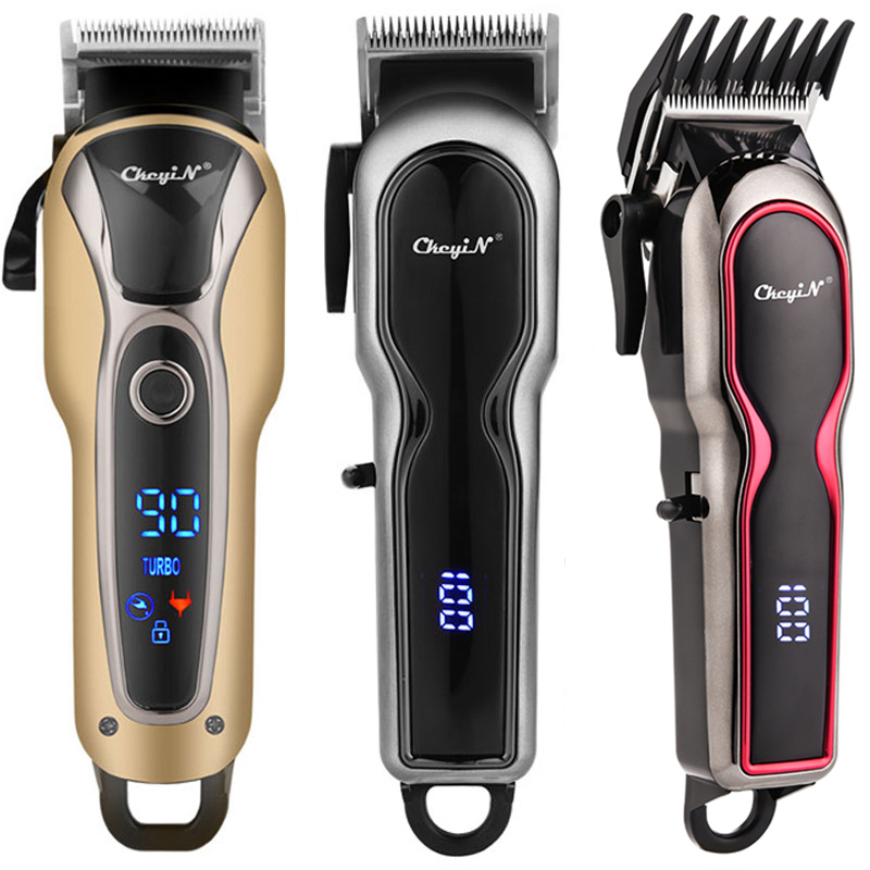 

Professional Hair Trimmer Electric Hair Clipper LED Display Hair Cutting Machine Cord Cordless Dual Use Barber Razor Hairdresser