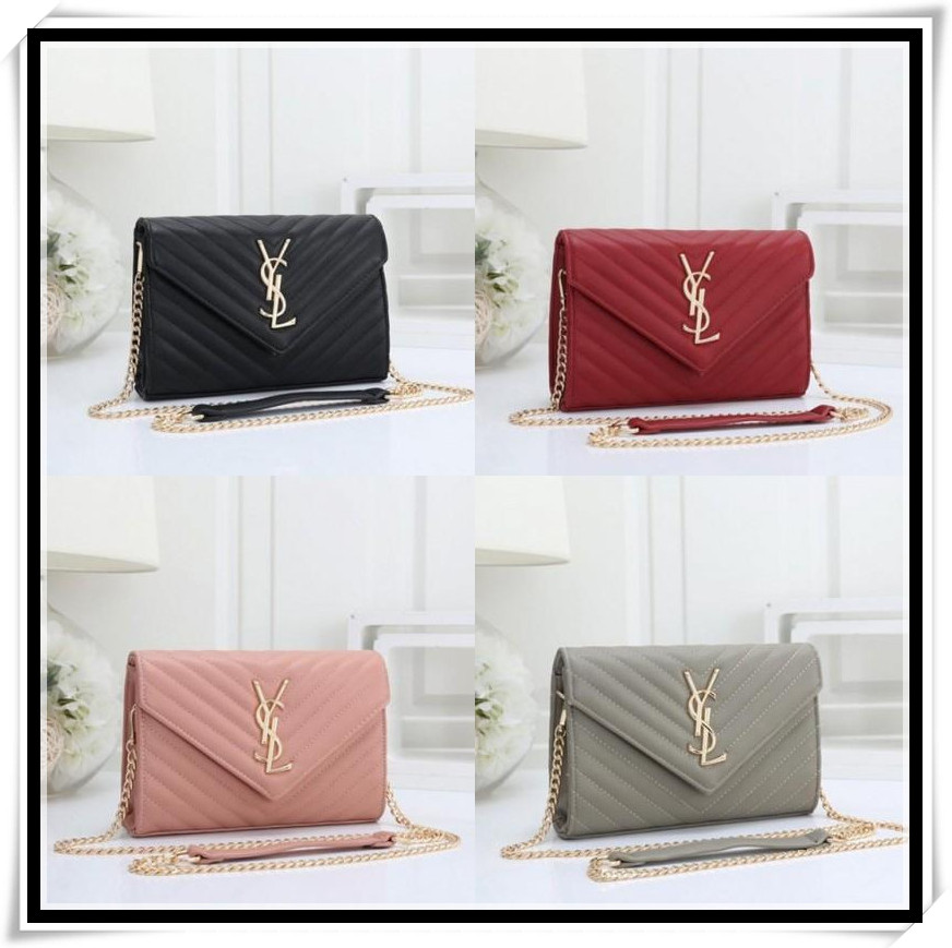 

2021 Fashion Women Shoulder Purse Handbags Luxurys Designer Messenger Bags Wallet Tote Bag YSL LV LOUIS BAG VITTON 8866, Golden;silver