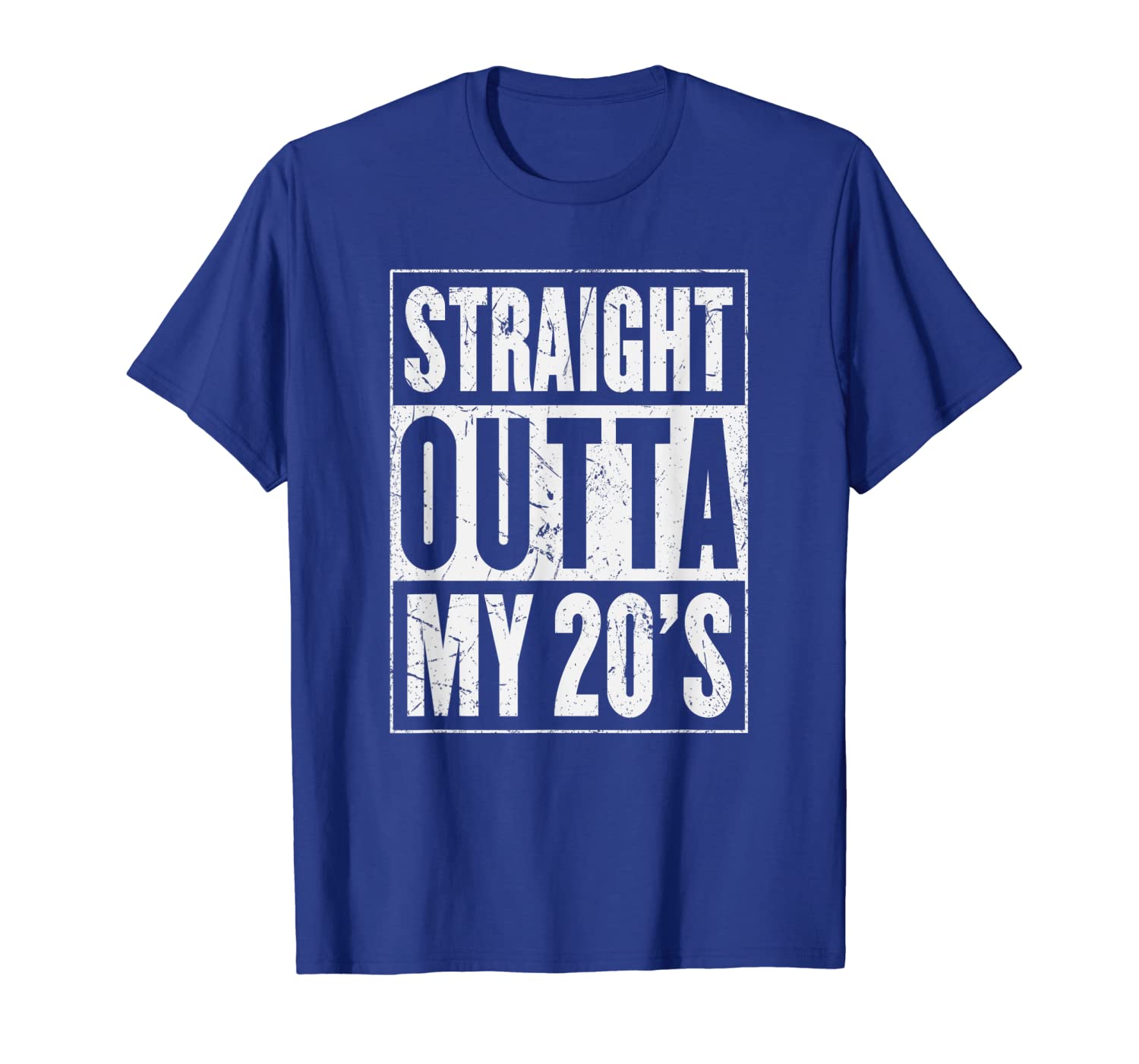 

straight outta my 20's shirt | the original distressed look, White;black