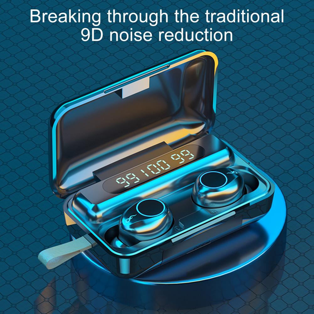 

F9-30 Mini TWS Bluetooth Earphone Digital Display Touch Button Wireless Ear buds stable Performance High transmission for Music(The Logistic