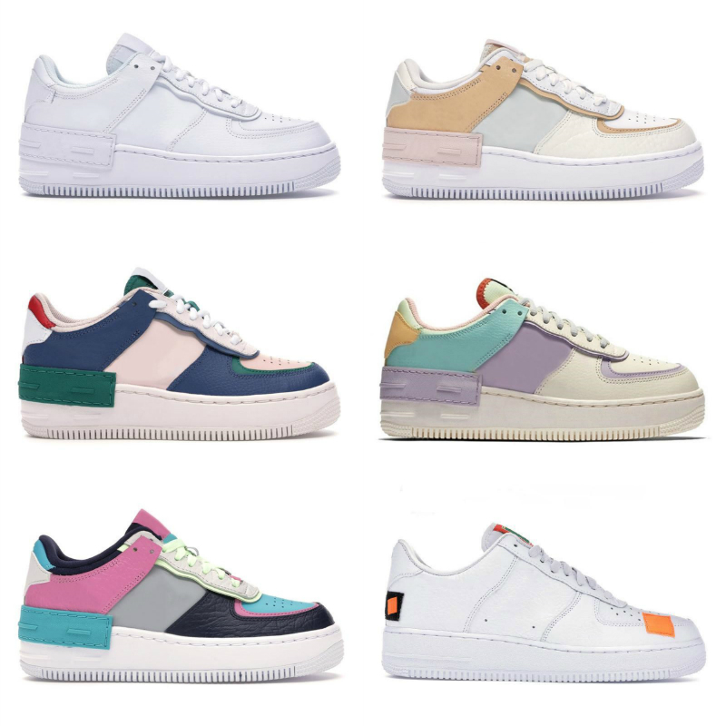 

High Quality Mens Women Platform Fashion Sneakers Forces Shadow Spruce Aura Pale Ivory Black White Volt Magic Flamingo TOTAL ORANGE Wheat Ou