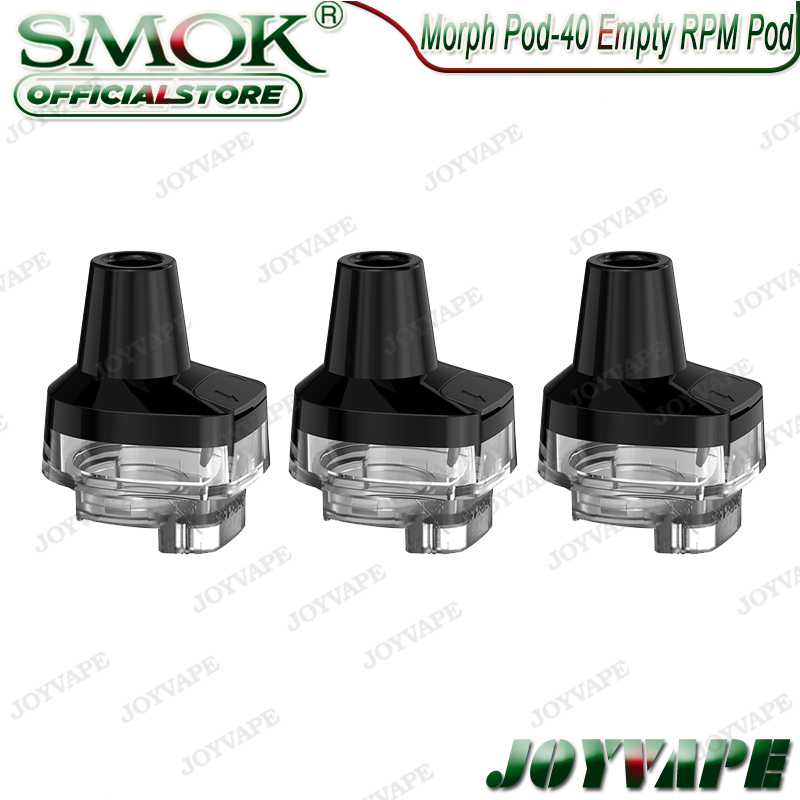 

SMOK MORPH POD-40 Replacement Empty RPM Pod Cartridge 3.7ml Compatible with RPM-Series Coils for Morph-Pod-40 Kit 100% Original