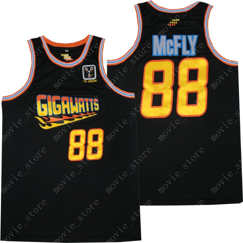 

Men's Gigawatts 88 Marty McFly Back to the Future Movie Basketball Jersey Stitched
