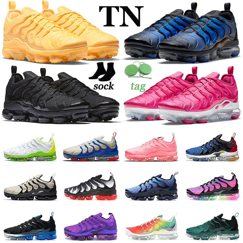 

Vapormax Plus TN Running Shoes Vapor Max Men Women Bubblegum Yolk Fresh Atlanta Black Royal USA TNS Mens Trainers Sports Sneakers Size 36-47, 40-47 pure platinum