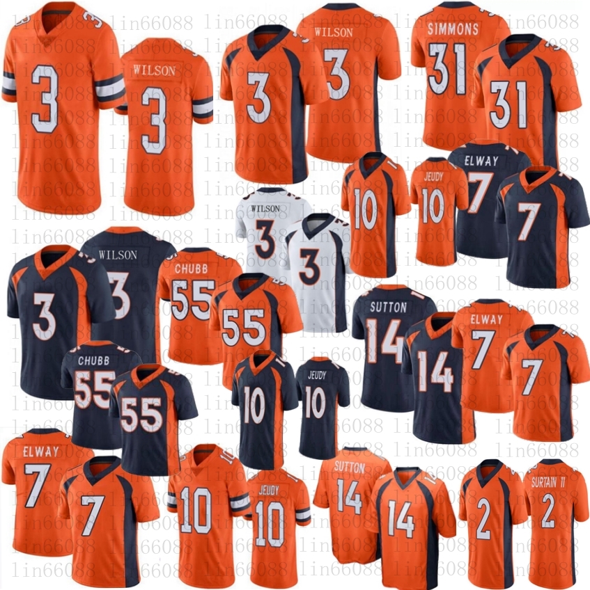 

Men women youth 3 Russell Wilson 2 Patrick Surtain II Football 10 Jerry Jeudy 7 John Elway 14 Courtland Sutton 31 Justin Simmons Stitched Jerseys, White