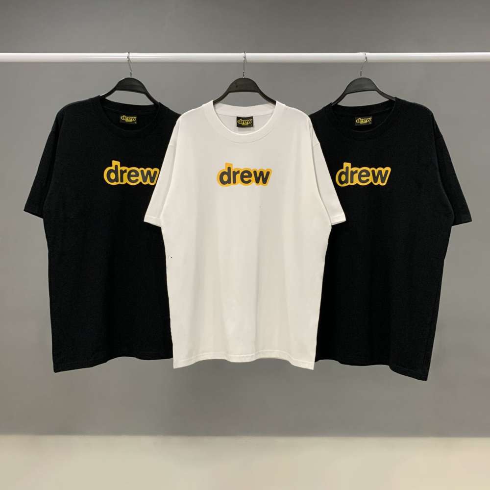 

T-shirt house Justin Bieber Wu Yifan same smile and tears short sleeve tops, Yellow