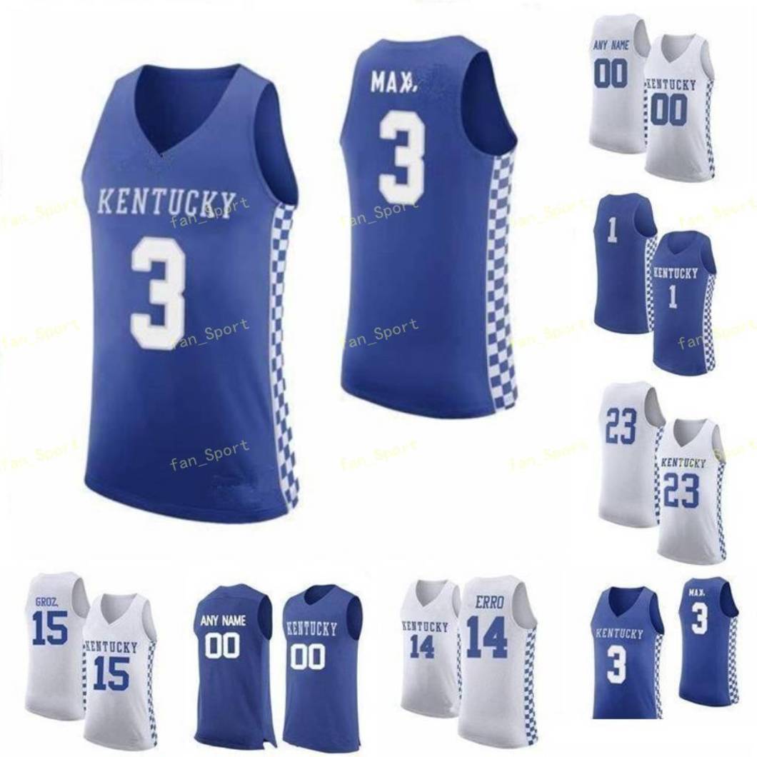 

NCAA College Kentucky Wildcats Basketball Jersey 3 Hamidou Diallo 3 Tyrese Maxey 32 Wenyen Gabriel 33 Ben 4 Nick Richards Custom Stitched, Black