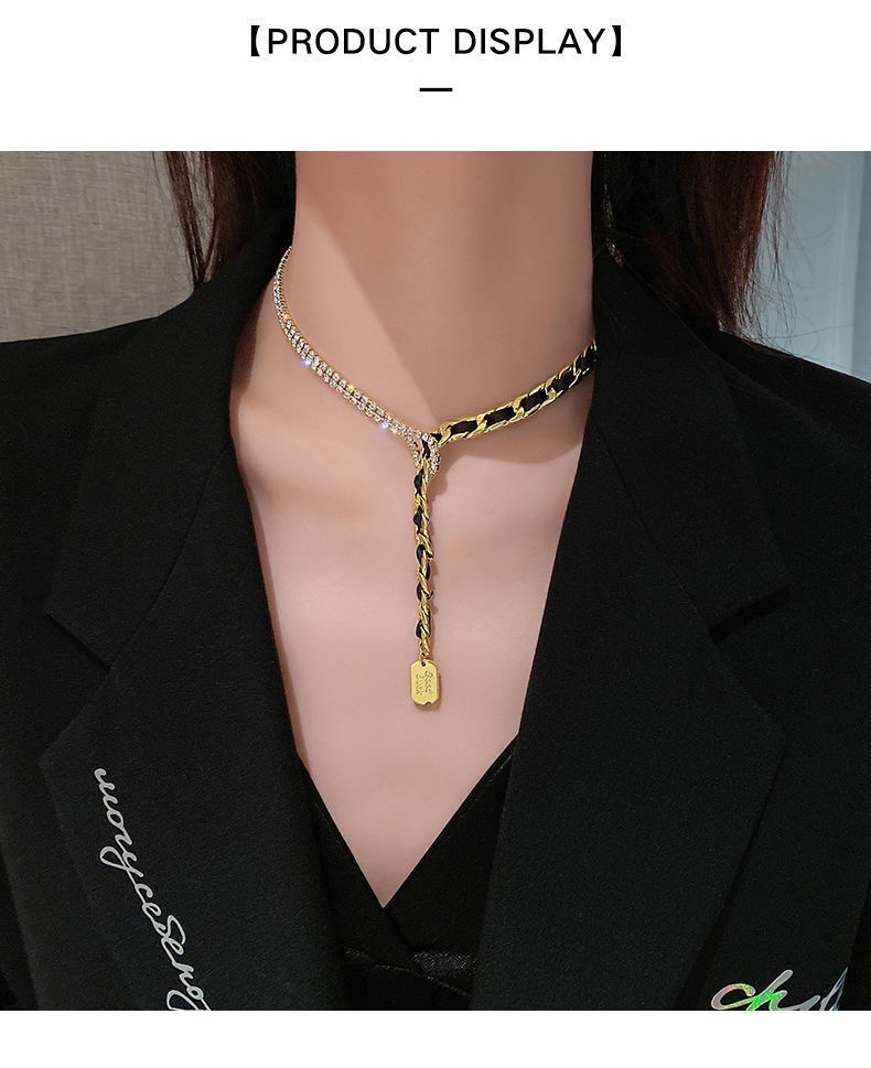 

Tassel clavicle necklace niche design sense ins style