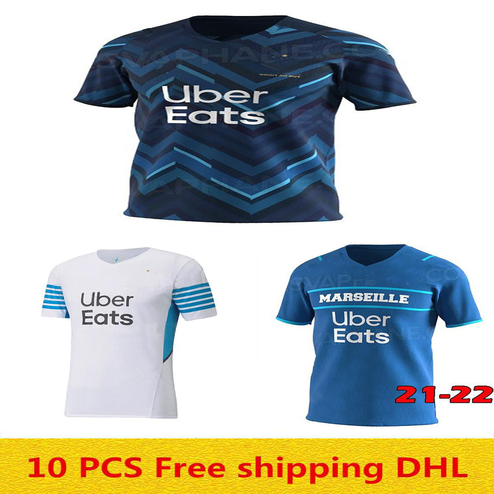 

21 22 soccer jersey 2021 2022 OM MILIK maillot foot CUISANCE BENEDETTO KAMARA football shirt THAUVIN PAYET, Black;yellow