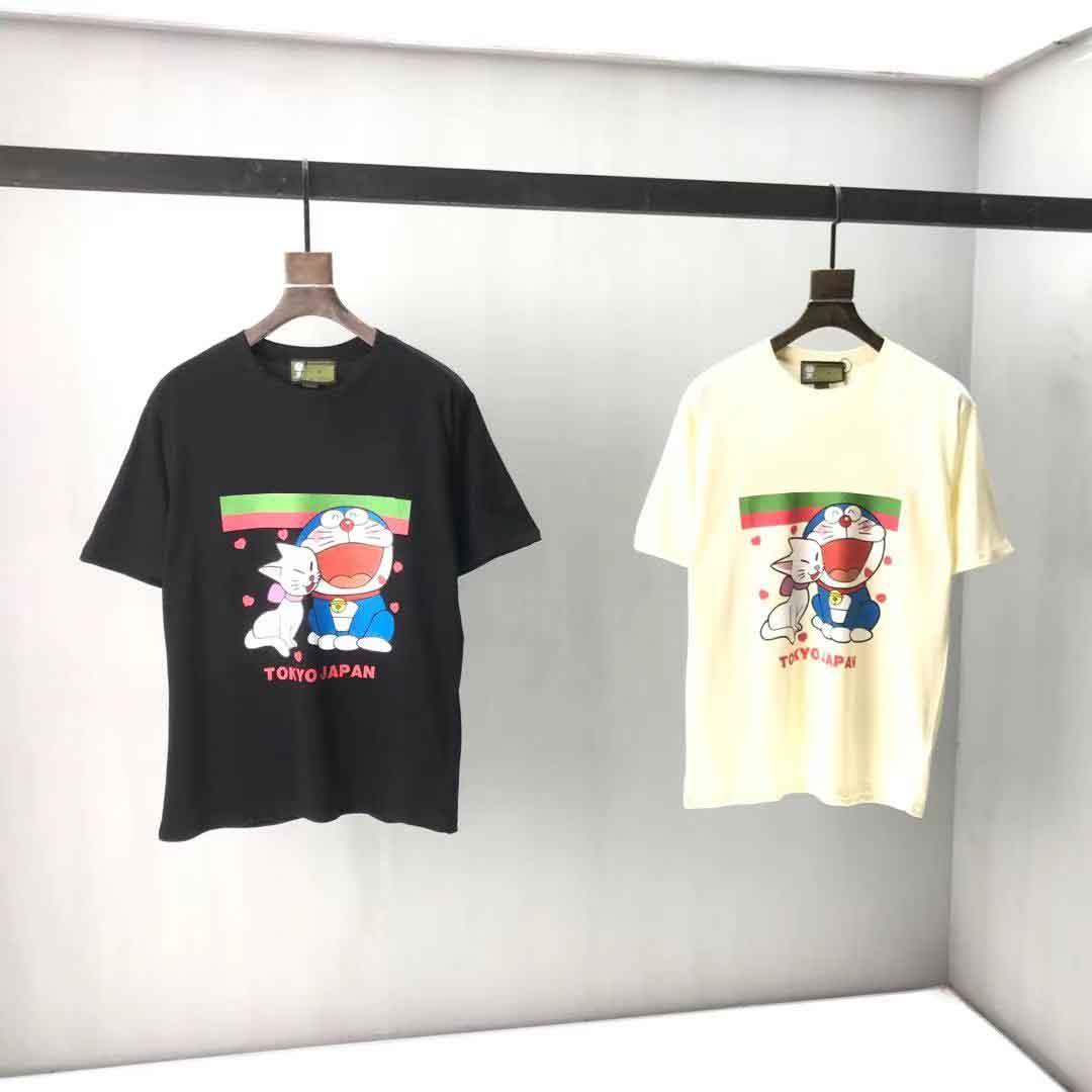 

2021ss spring and summer new high grade cotton printing short sleeve round neck panel T-Shirt Size: m--xl-xxl-xxxl Color: black white 4g4