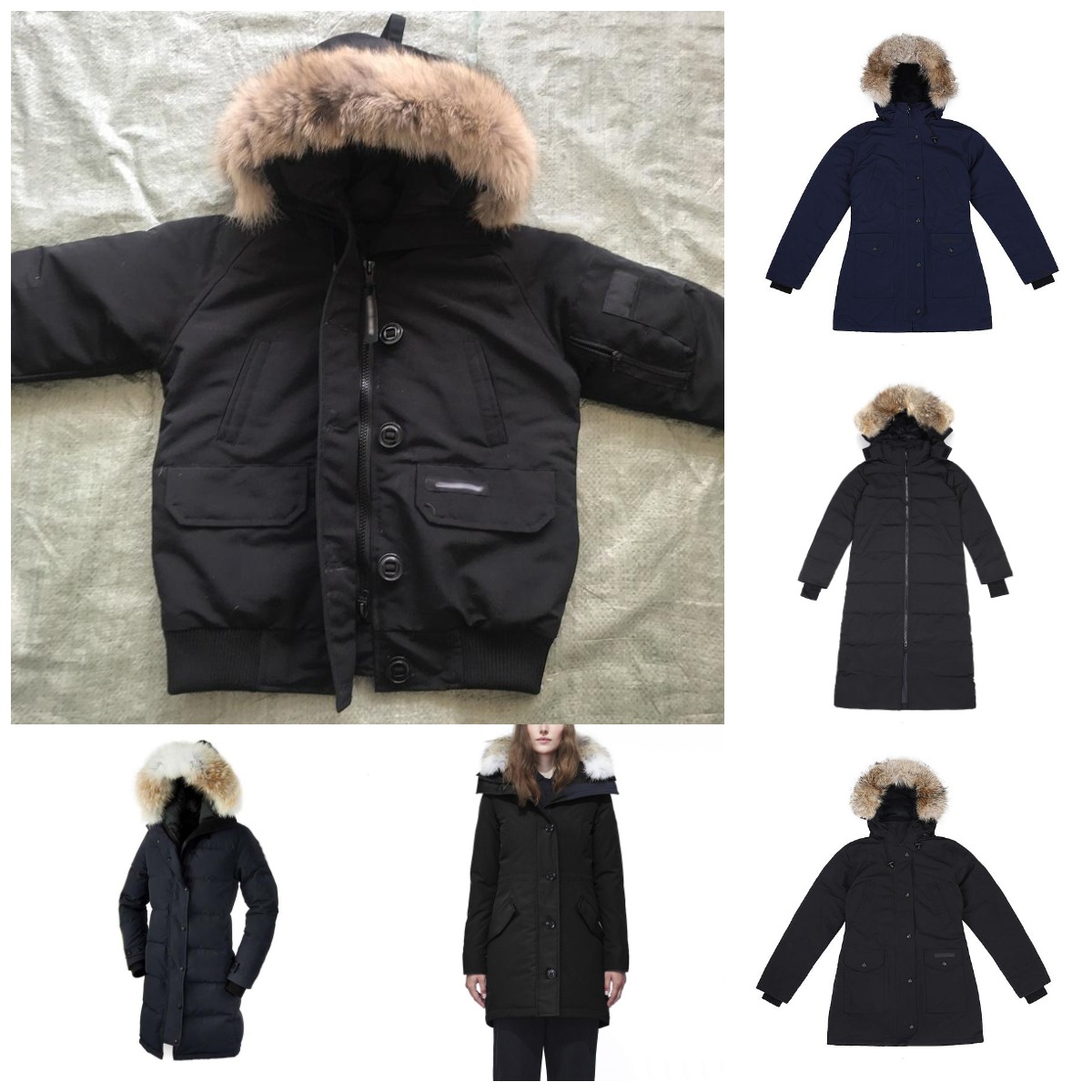 

French Women Winter Down Jackets Doudoune Thicken Wolf Fur Fourrure Fluffy hoodie Coat Manteau Outdoor Classic Female Windproof Warm Parkas Size XS-2XL E0907, Dustbag