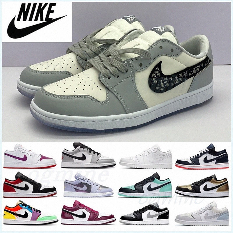 

[With Box] Low 1 1s Men Basketball shoes Varsity Red Paris shadow UNC Tropical brown Outdoor Sports Sneakers Mens Trainers JXGo#, I need socks 3piars
