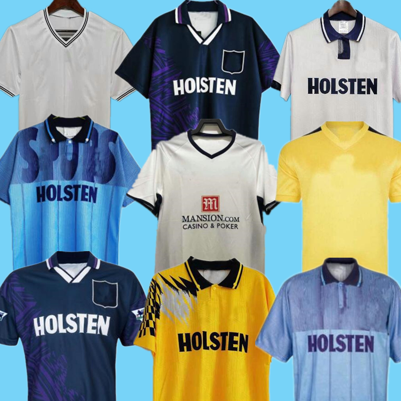 

Retro Soccer jerseys TOTTENHAM 78 81 82 86 92 94 95 98 08 09 SPURS Klinsmann GASCOIGNE 1978 1981 1982 1986 1990 1992 1993 1994 1995 1998 2008 2009 Vintage football shirts, 1882 1982 100th home