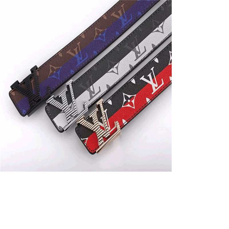 

Wholesale betls 2021 Belts mens womens Belt Genuine Leather black Gold+silver Buckle with orange ggLVlouisvittonyslvutton luis viton, Customize