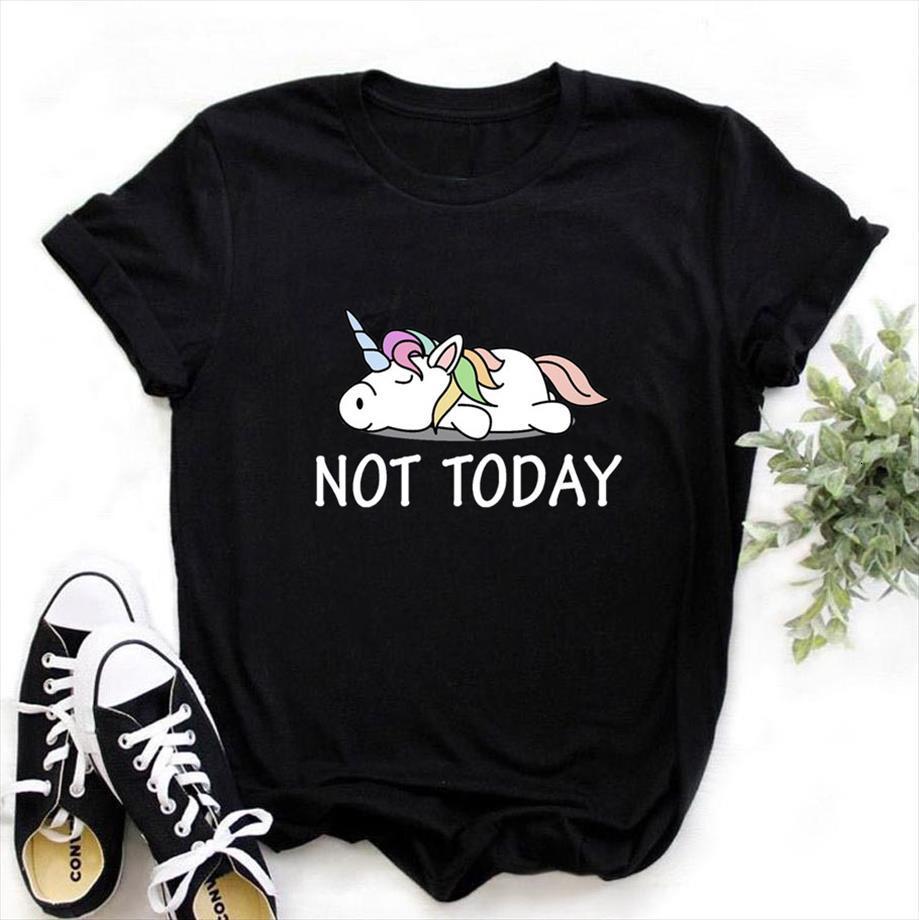 

mens fashion not today harajuku kawaii lovely cartoon female printed casual cute drop ship, White;black