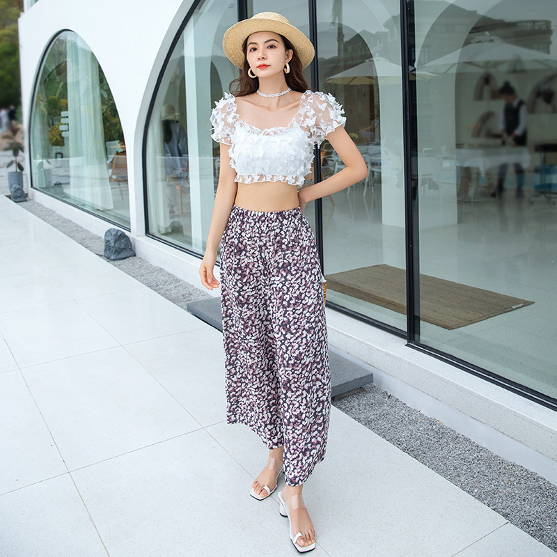 Piece Three Women&#039;s Casual Split Bikini Conservative Loose Spring Swimsuit-image-678366073