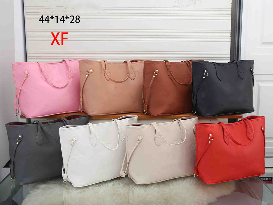 

YQ Pochette Designer Bags PU Leather Fashion Handbags Purses Flower Letter Crossbody Women Shoulder Composite Bag Lady Clutch Tote Female Wallet Coin Purse, Grey