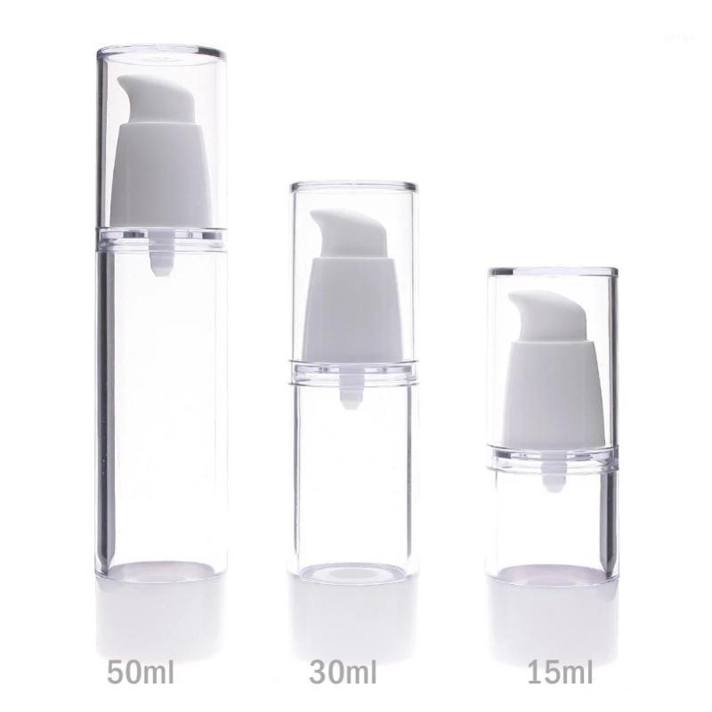 

Storage Bottles & Jars 10pcs 15ml 30ml 50ml Empty Plastic Cosmetic Bottle Travel Liquid Transparent Airless Pump Vacuum Toiletries Container