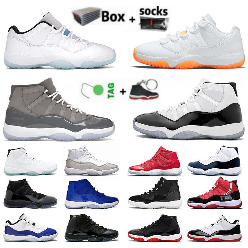 

Quality Jumpman 11s Basketball Shoes Men Women Pro Concord Bred High Space Jam Cool Grey Citrus Low Legend Blue Authentic Sneaker Topshop999, 40-47 (2)