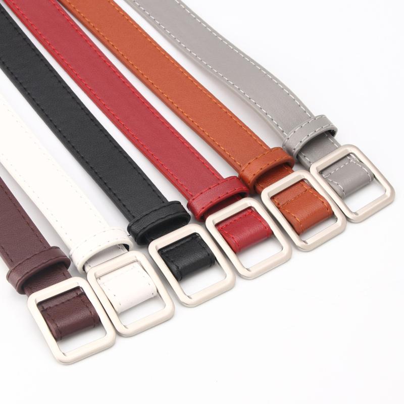 

Belts Classic Belt Retro Fashion Women's Simple No Needle Punch Free Square Buckle Student Casual All Match Decorative Y2k, Black;brown