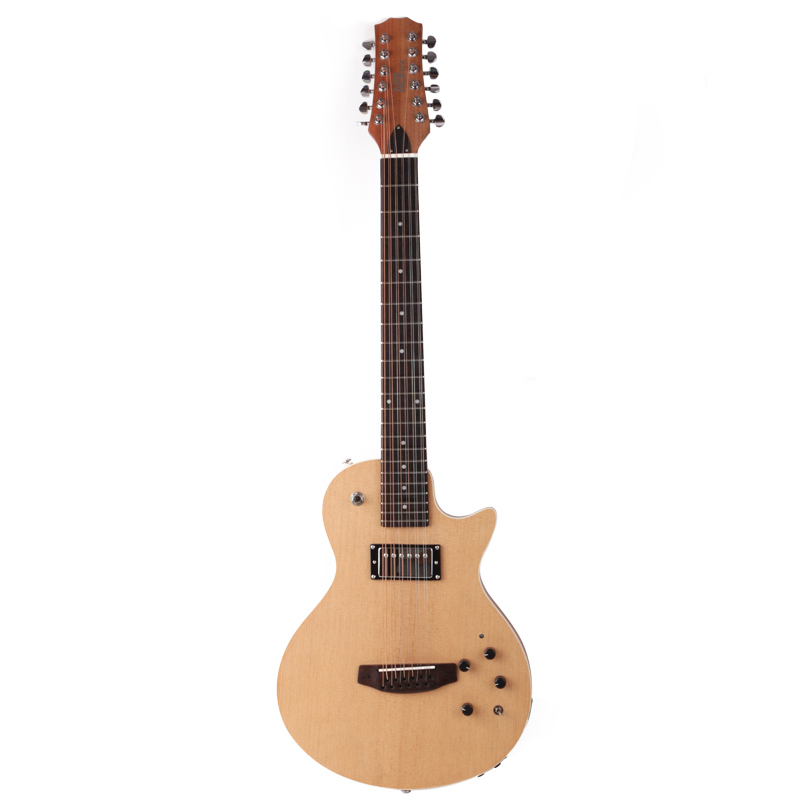 

12 twelve string silent travel acoustic electric guitar portable built in effect
