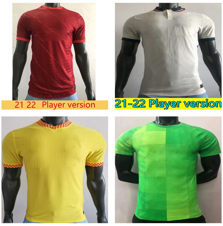

S-4XL Fan+Player version soccer jersey home away 3rd 21 22 Men 2021 2022 child youth football shirt TOPS maillots goalkeeper training, Player away patch