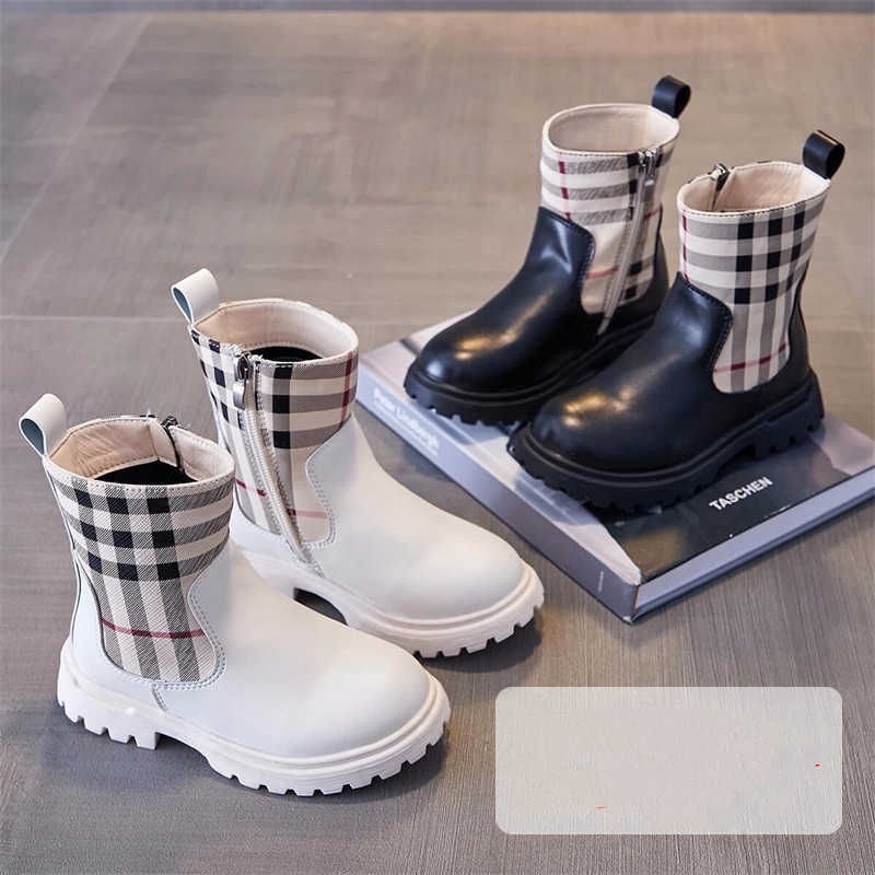 

Autumn Winter children boot fashion Girls Kids Shoes Martin boots a pedal Size27-37, Black