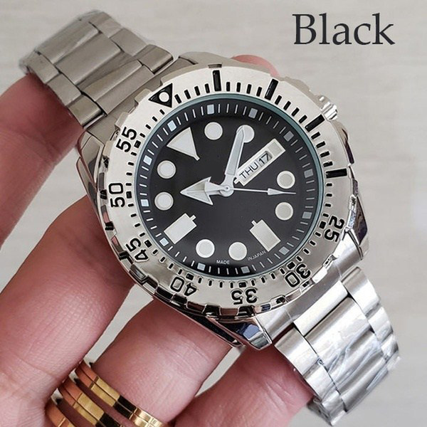 

Brand Men Watch Double Calendar Silicone Strap Cool Quartz Wristwatches Stainless Steel Mens Watches Male Clock Gift Wholesale, Slivery;brown