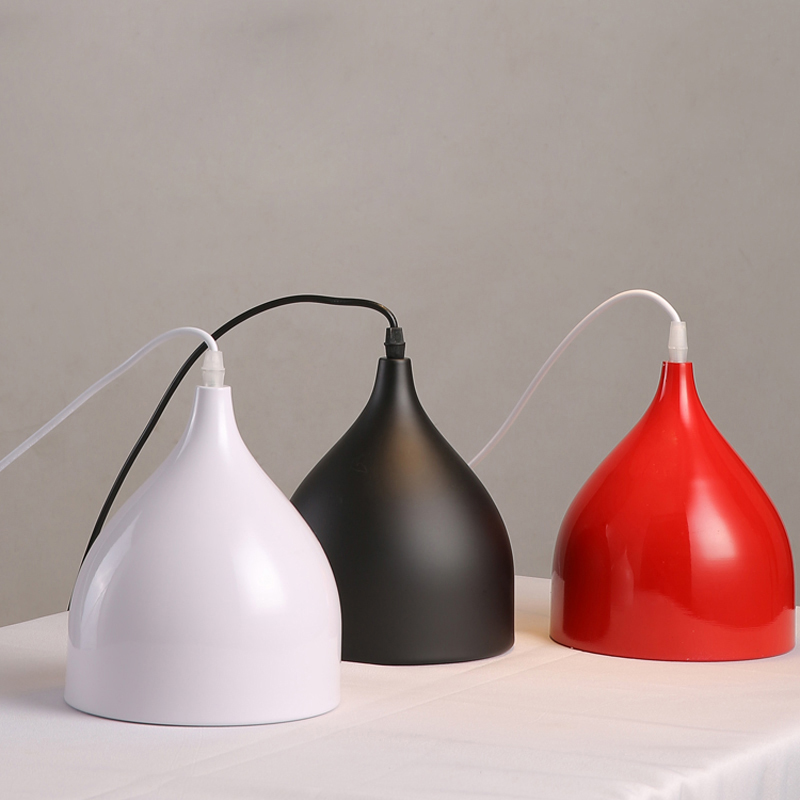 

LED ceiling pendant lamp black white Red color 3 head chandelier indoor home decoration modern led light lighting luminaire