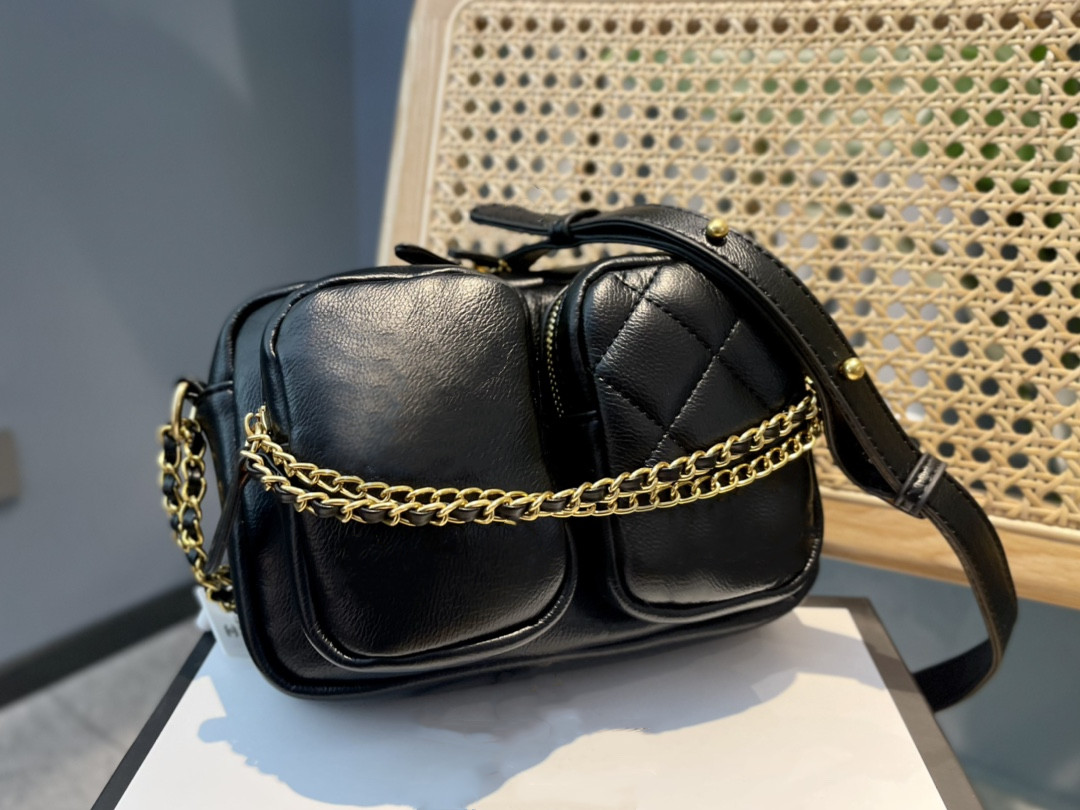 

Women High-end designers retro letters camera bag fashion chain shoulder strap bag original high quality wholesale Luxury goods handbags, Beige