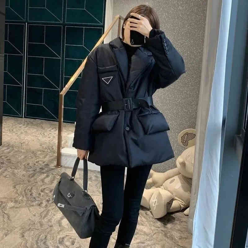 

Women's Down & Parkas celebrity Web the same winter coat loose down jacket thickened warm alphabet coats female Z4XZ, Black