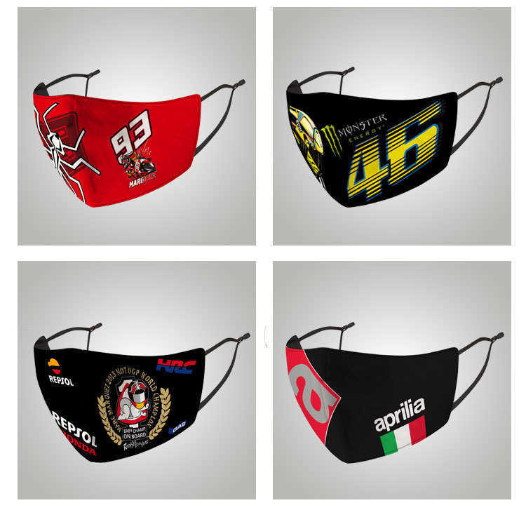 

Mask Motorcycle 3D outdoor riding Honda Harley Rossi 46 riding fashion dust