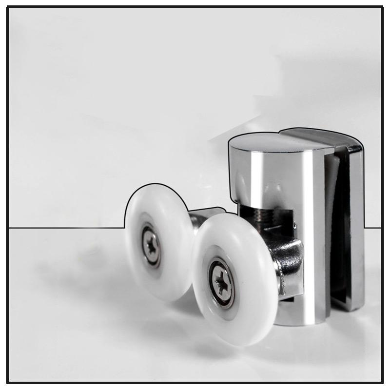 

2pcs Heavy Pulley Wheels Brass Zinc Alloy Bearing Hardware Sliding Door Roller Shower Room Cabin Accessories 23mm Other
