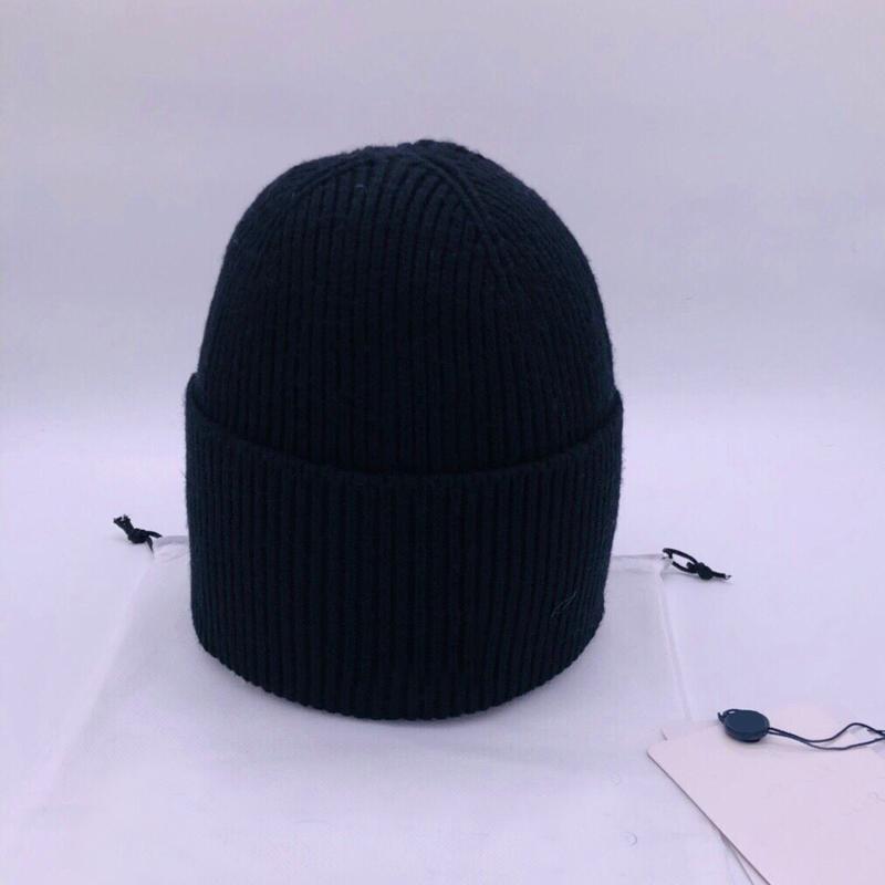 

Berets Women Men Wool Hats Unisex Fall Winter Beanie Sports Cap Thermal Outdoors  Striped Solid Knit Warmer Adult Hat, Blue;gray