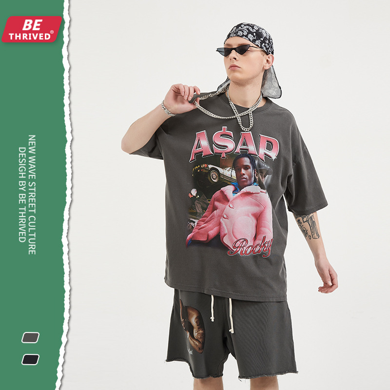 

be men's wear new a $ap rocky in spring and summer of 2021, White;black