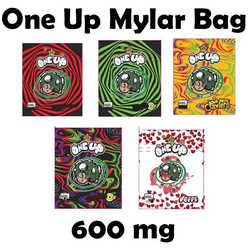 

ONE UP packaging mylar bags childproof sour brite crawlers candy My lar gummy resealable edibles plastic california sf 8th 3.5g zipper