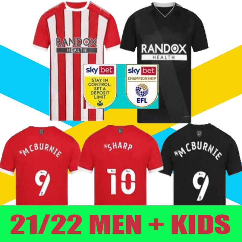 

2021 2022 Sheffield Soccer Jerseys MOUSSET United 21 22 McBURNIE LUNDSTRAM FLECK home away Football Shirt NORWOOD SHARP men+kids Jersey set, 21/22 kids away