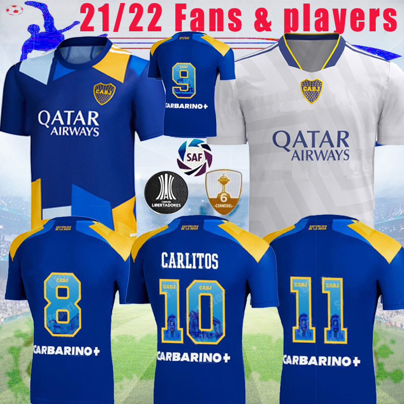 

21 22 Boca Juniors Fans & Player ALEXIS soccer jerseys MARADONA TEVEZ DE ROSSI 2021 2022 away CARLITOS 3rd camiseta futbol football shirt, 21/22 3rd fans