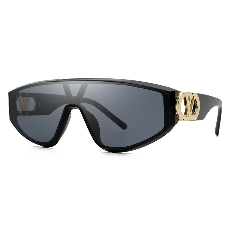

Orlon 2021 new fashion avant-garde trend conjoined sunglass