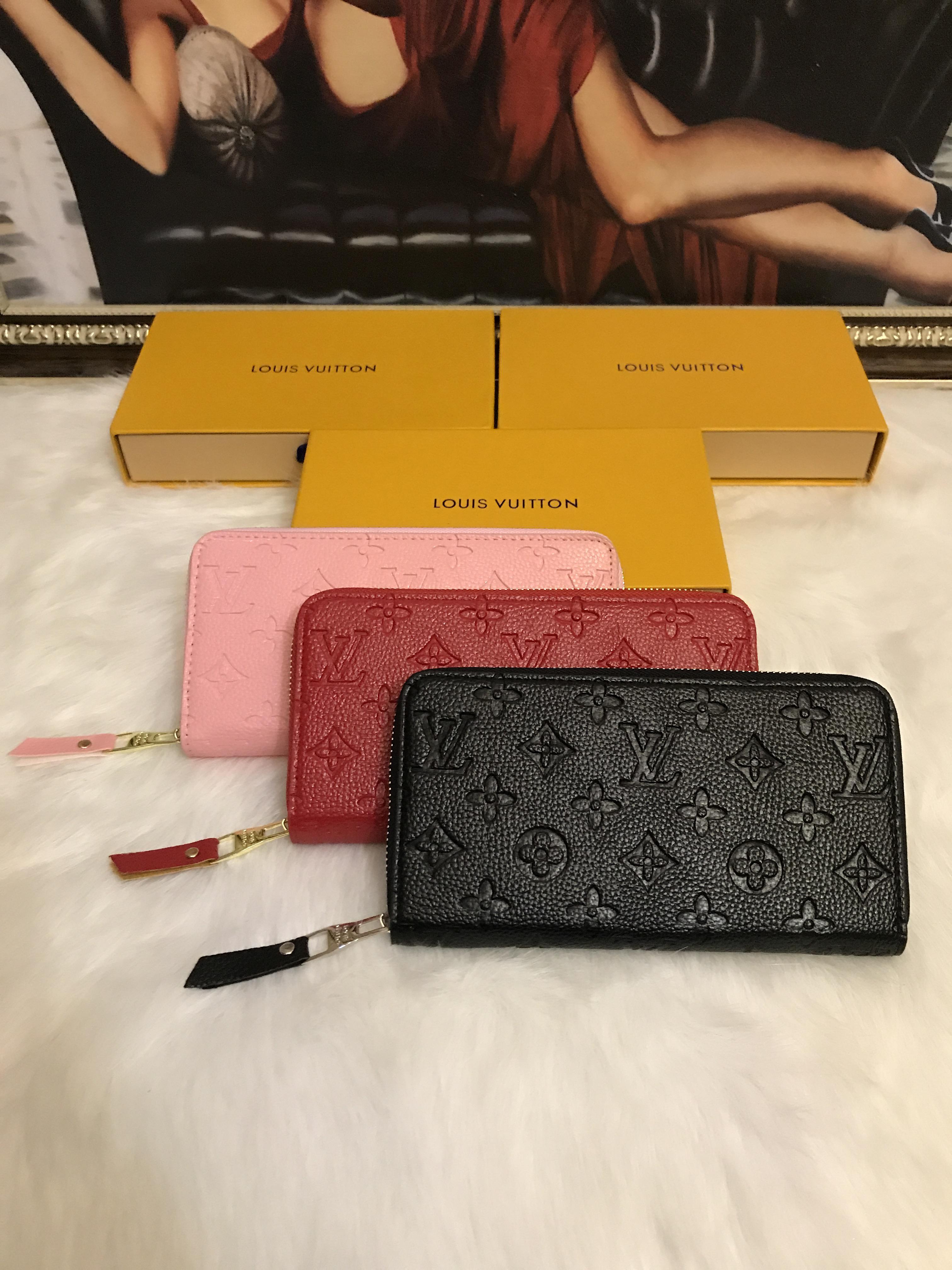 

Lv LOUIS BAG VITTON&#13Top Quality Zipper Wallets Women Purse Long Wallet Fashion Lady Clutch Men Shoulder Bag Ladies Handbags, Red;black