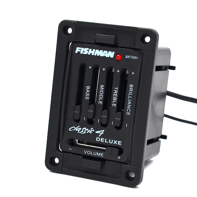 

4-Band Fishman classic 4 Deluxe Acoustic Guitar pickup Preamp equalizer onboard pickups for classical guitars