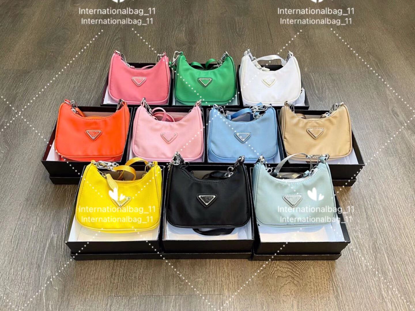 

mini flow of luxury bag lady cute Cross Body waterproof canvas fashion elegant Plain long chain worn back ten color optional