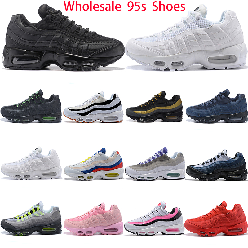 running shoes 95 men women black and green gold Clean White Corduroy Grape Navy Blue Patch OG Neon Pink Suede Yellow red What The outdoor trainers s