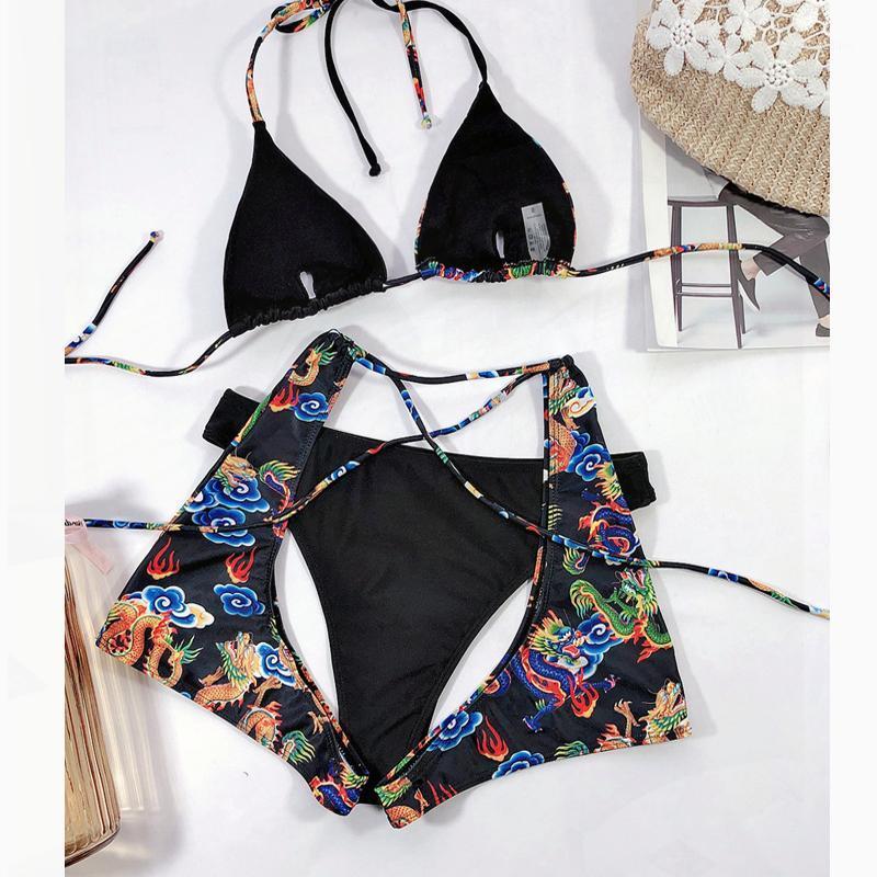 

Women' Swimwear 2 Piece Swimsuit High Waist Mini Bikini Push Up Biquini Swimming Suit For Women Sexy Bathing Suits Monokini Bikinis, Red