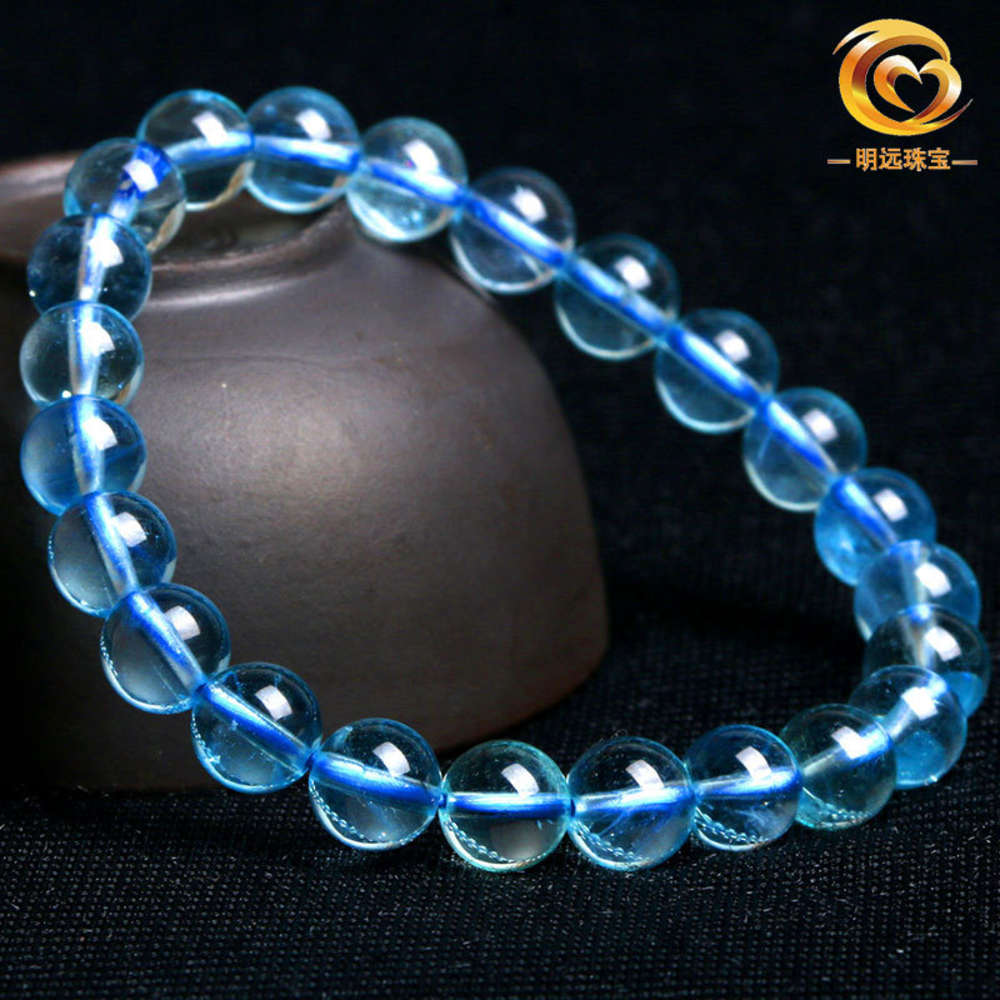 

bracelet Brazil natural hailanbao Bracelet 7a6a5a dark blue bracelet Jewelry Mingyuan jewelry, Golden;silver