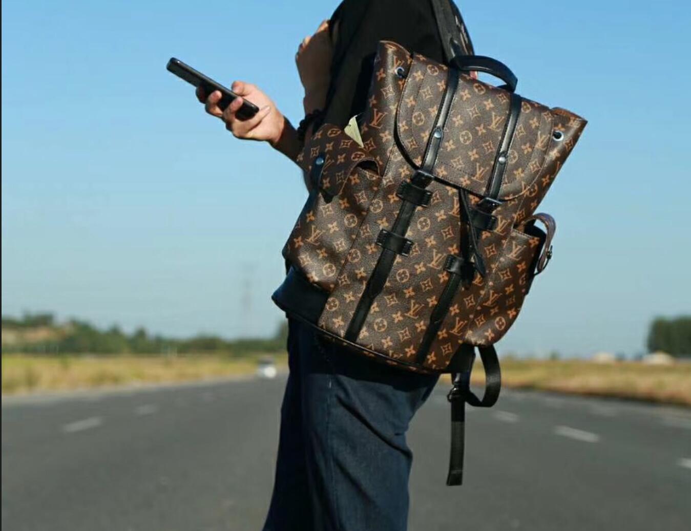 

03 LV LOUIS 1 VITTON quality CHRISTOPHER Men BACKPACK travel luggage bags tote satchel Designer handbag shoulder bag purse