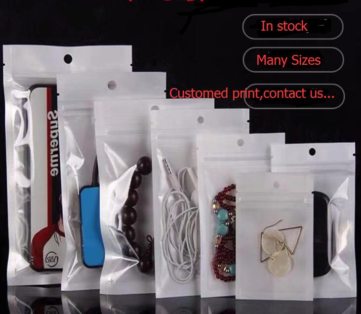 

accept customed Clear white smell proof mylar plastic zip lock bags runtz packaging OPP bulk gift Packages PVC bag self sealing baggies for earpods
