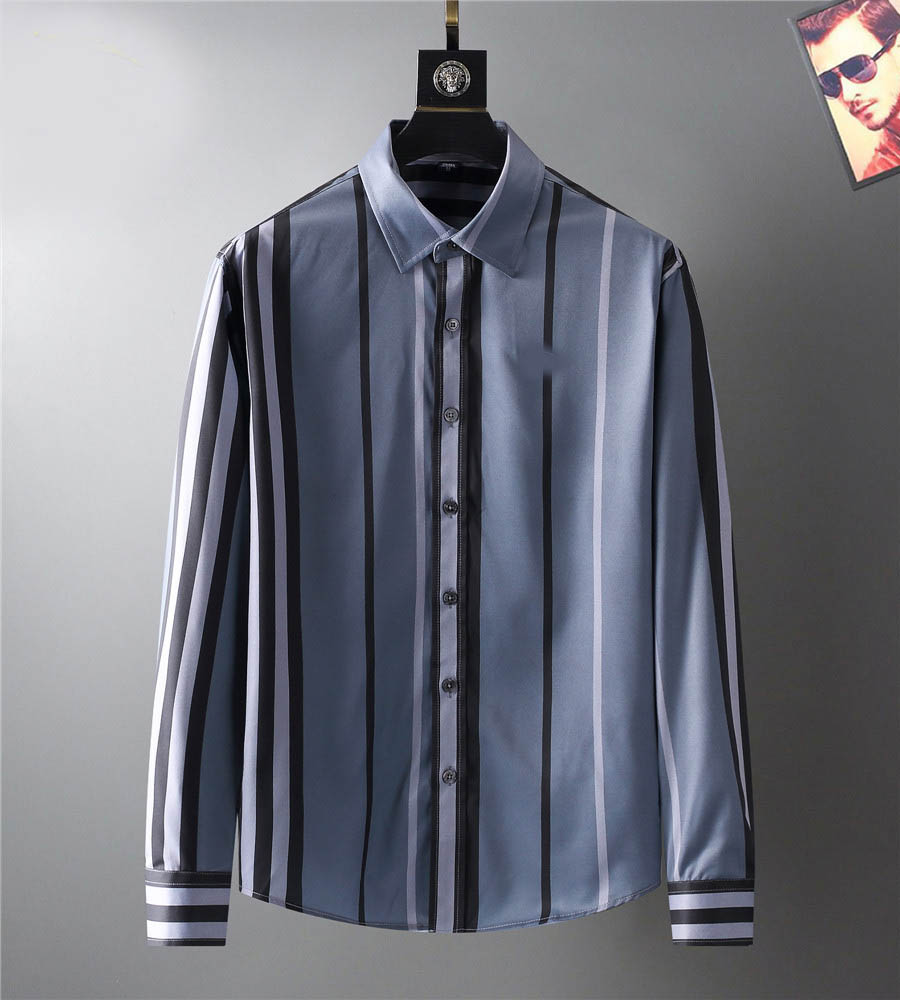 

Designer Mens Dress Fashion Casual Shirt Brands Men Spring Autumn Slim Fit Shirts chemises de marque pour homes3625, White;black
