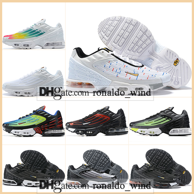 

Classic Sports Boots Tn Plus 3 III Triple Black White Hyper OG USA Laser Blue Men Trainers Chaussures Women Sneakers Outdoor Trainer TN3 Run